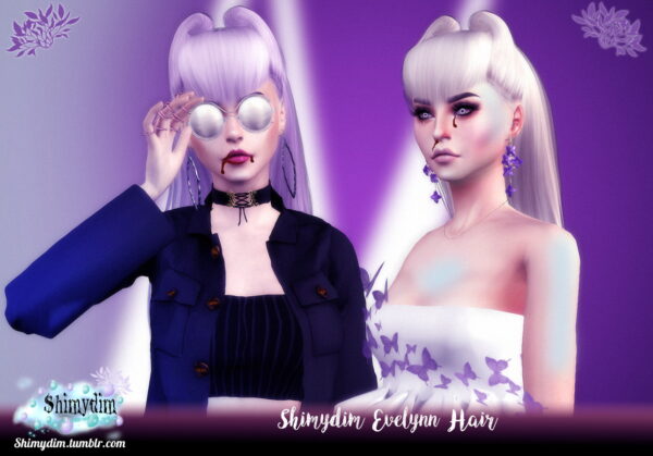 Shimydim: Evelynn Hair for Sims 4