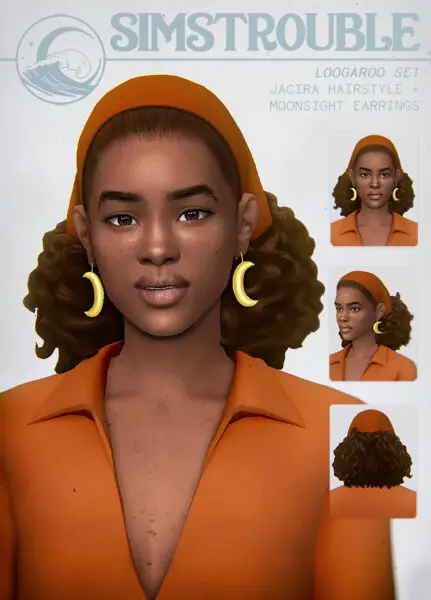 Simstrouble: Loogaroo Hair Set for Sims 4