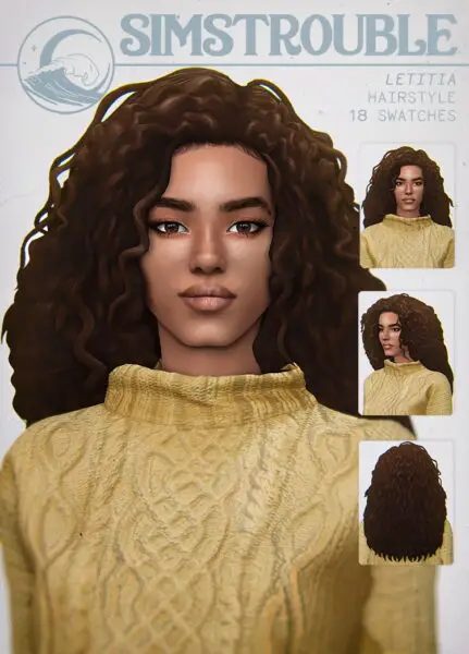 Simstrouble: Letitia Hair for Sims 4