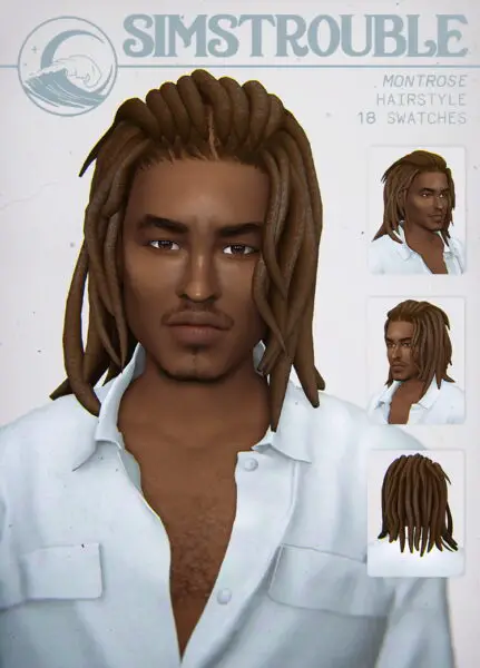 Simstrouble: Montrose Hair for Sims 4
