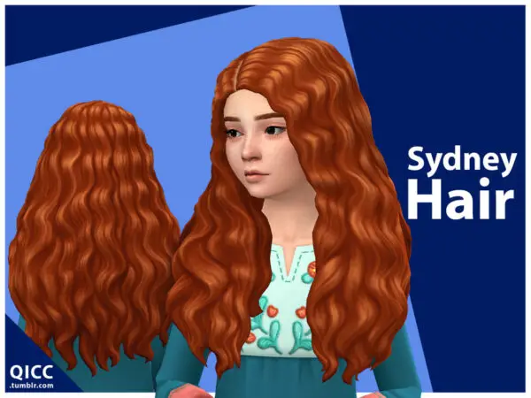 The Sims Resource: Sydney Hair by qicc for Sims 4