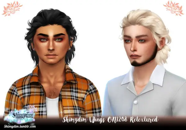 Shimydim: Wings ON1208 Hair Retexture for Sims 4