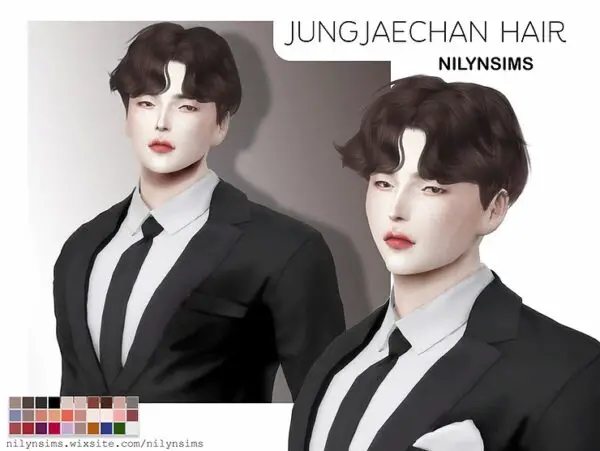 Nilyn Sims 4: Jung Jae Chan Hair for Sims 4
