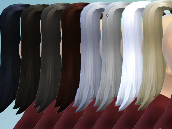The Sims Resource: Prince Zukos ponytail by Velouriah for Sims 4
