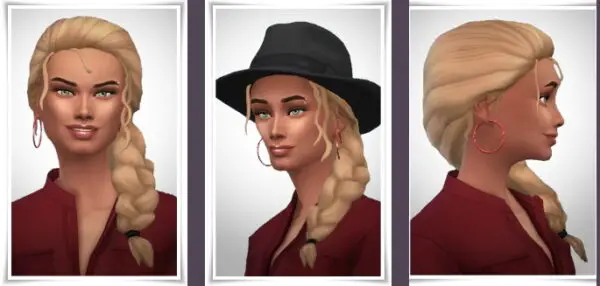 Birksches sims blog: Luciana Hairstyle for Sims 4