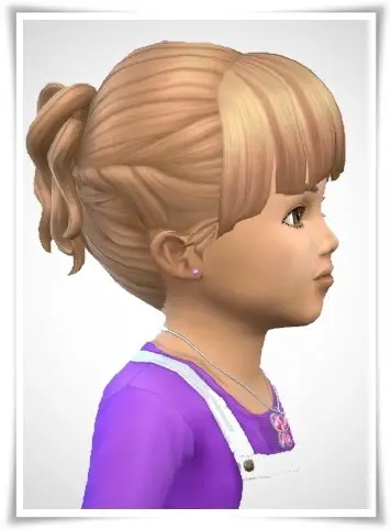 Birksches sims blog: Mitsue Toddler Hair for Sims 4