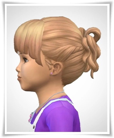 Birksches sims blog: Mitsue Toddler Hair for Sims 4