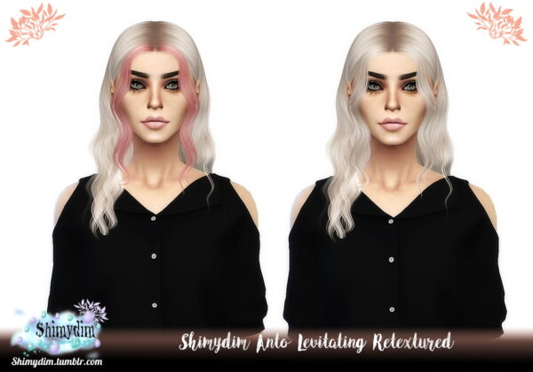 Shimydim: Anto`s Levitating Hair Retextured for Sims 4
