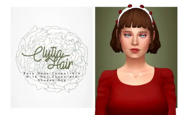 Isjao: Clytia Hair for Sims 4
