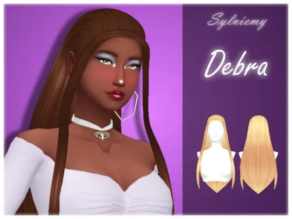 The Sims Resource: Debra Hairstyle by Sylviemy for Sims 4