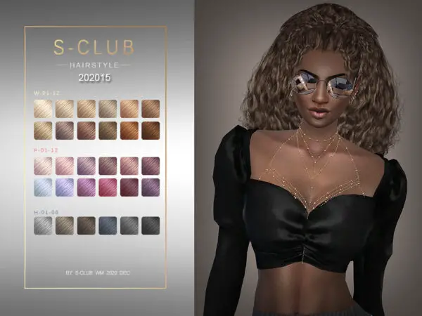 The Sims Resource: Hair 202015 by S Club for Sims 4