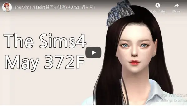 MAY Sims: MAY 372F Hair for Sims 4
