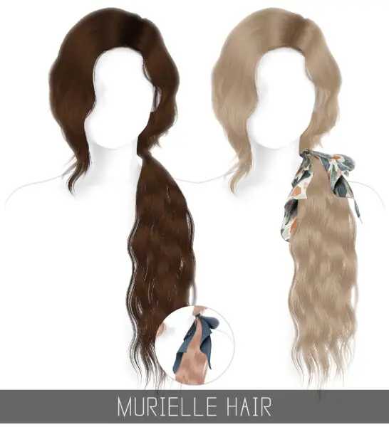 Simpliciaty: Murielle Hair for Sims 4