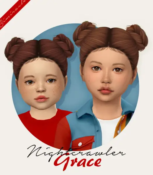 Simiracle: Nightcrawler`s Grace Hair Retextured for Sims 4