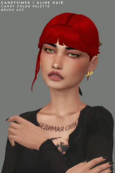 Candy Sims 4: Aline Hairstyle for Sims 4