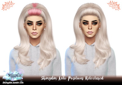 Shimydim: Anto`s Positions Hair Retextured for Sims 4