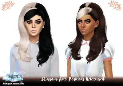 Shimydim: Anto`s Positions Hair Retextured for Sims 4
