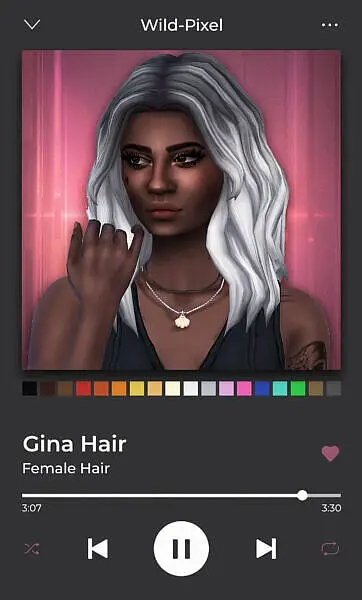 GINA HAIRSTYLE ~ Wild Pixel for Sims 4