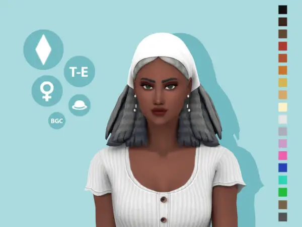 The Sims Resource: Hanna Hairstyle by simcelebrity00 for Sims 4