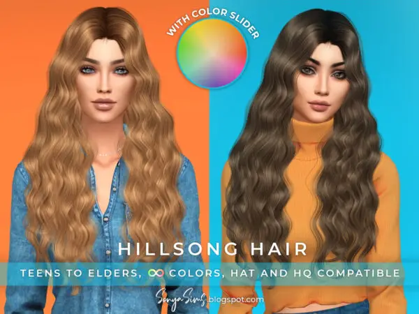Sonya Sims: Hillsong and Ruel Hairs for Sims 4