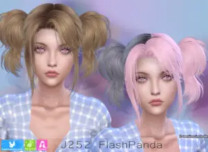 J 252 Flash Panda Hair