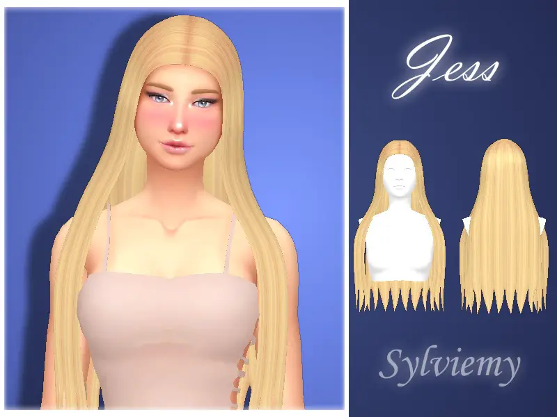 The Sims Resource Jess Hairstyle By Sylviemy Sims 4 Hairs 5438