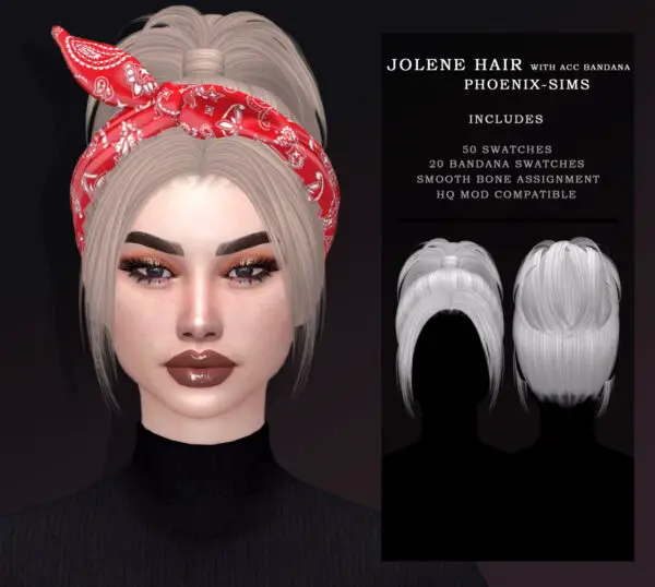 Phoenix Sims: Chae, Jolene and Runaway  Hairs for Sims 4