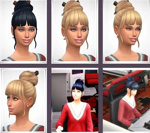 Birksches sims blog: Kiya Hair for Sims 4