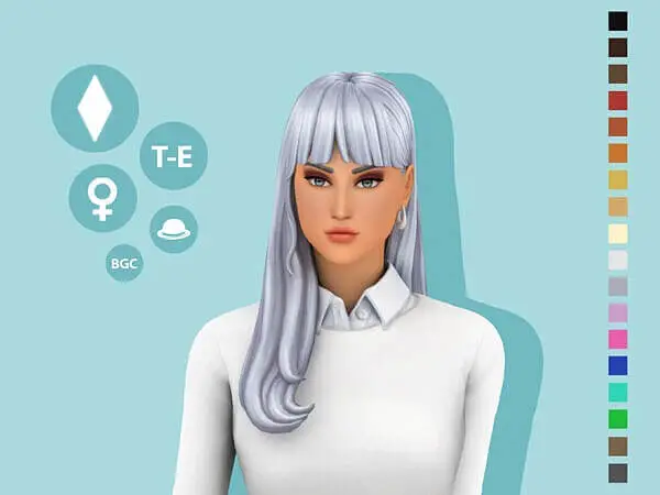 Lisa Hairstyle ~ The Sims Resource for Sims 4