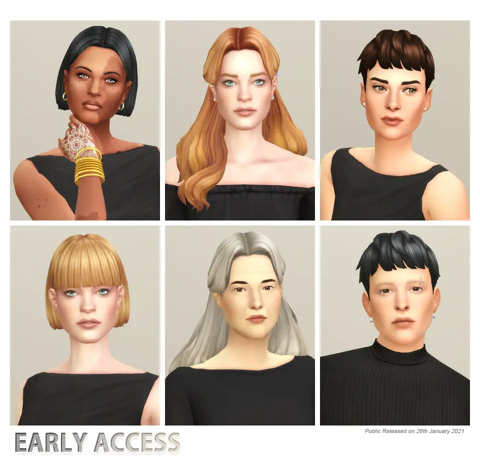 Rusty Nail: Long Wavy Braid Curl - Sims 4 Hairs