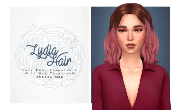 Isjao: Lydia Hair for Sims 4