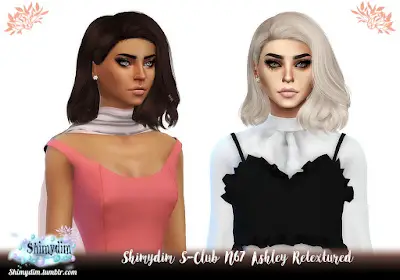 Shimydim: S Club`s N67 Ashley Hair Retextured for Sims 4