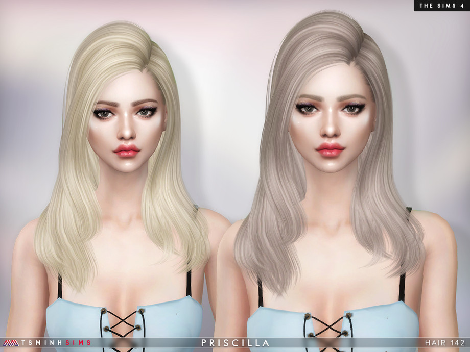 The Sims Resource Tsminhsims Priscila Hairstyle Sims 4 Hairs