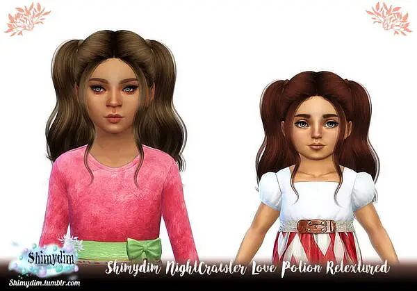 NightCrawler`s Love Potion hair ~ Shimydim for Sims 4