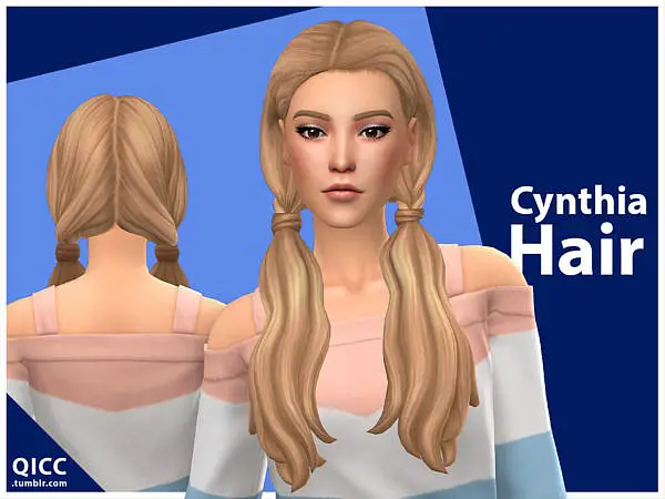 Cynthia Hairstyle by qicc ~ The Sims Resource for Sims 4