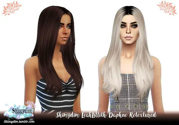 LeahLillith`s Daphne Hair Retexture ~ Shimydim for Sims 4