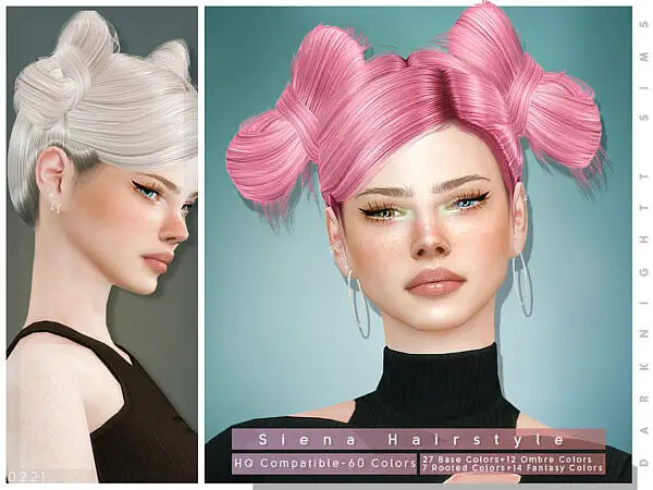 DarkNighTt Siena Hair ~ The Sims Resource for Sims 4