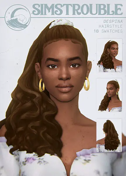 Despina hair ~ Simstrouble for Sims 4