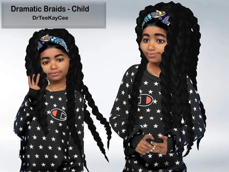 Sims 4 Braids For Kids