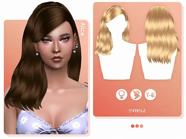 Enrique`s Alice Hairstyle ~ The Sims Resource for Sims 4