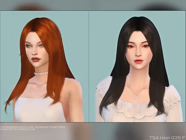 Hair G35 by Daisy Sims ~ The Sims Resource for Sims 4