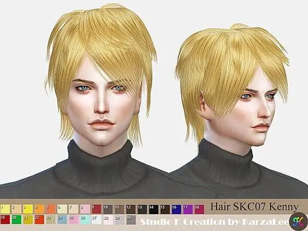 Kenny Hairstyle ~ Studio K Creation for Sims 4