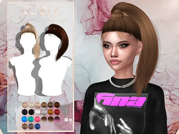 JavaSims Rubix Hairstyle ~ The Sims Resource for Sims 4