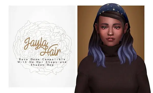 Jayla Hairstyle ~ Isjao for Sims 4