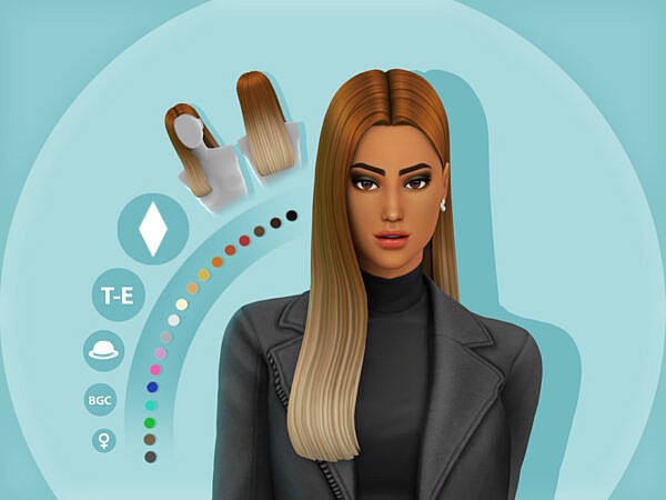 Jessica Hairstyle by simcelebrity00 ~ The Sims Resource for Sims 4