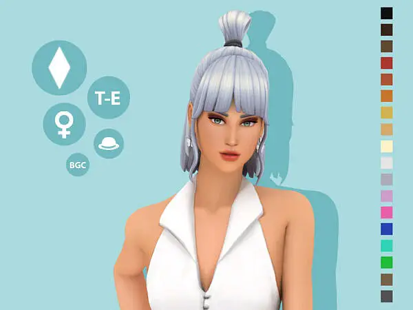 Jessie Hair by simcelebrity00 ~ The Sims Resource for Sims 4