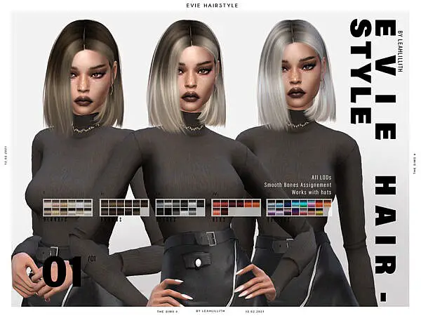 LeahLillith Evie Hairstyle ~ The Sims Resource for Sims 4