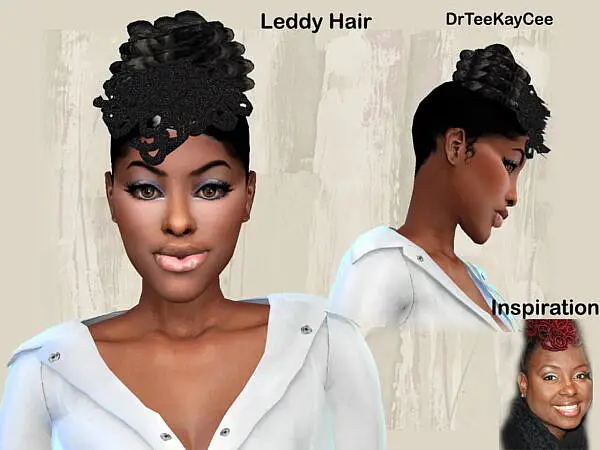 Leddy Hair by drteekaycee ~ The Sims Resource for Sims 4
