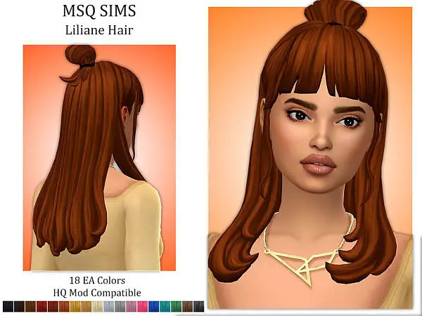 Liliane Hair by MSQSIMS ~ The Sims Resource for Sims 4