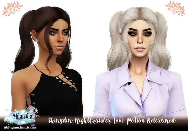 NightCrawler`s Love Potion hair ~ Shimydim for Sims 4